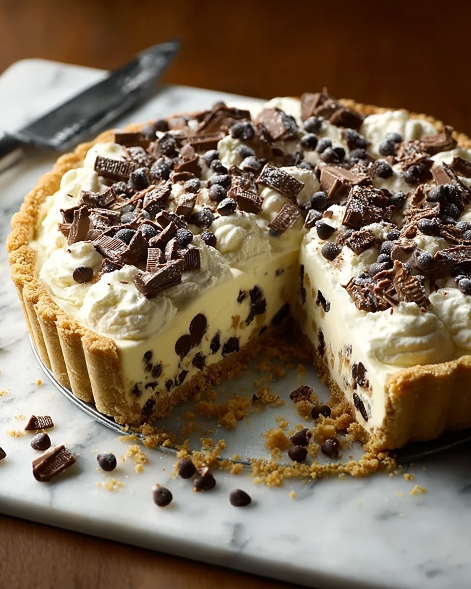 Chocolate Chip Cannoli Pie Recipe - Recipe Image