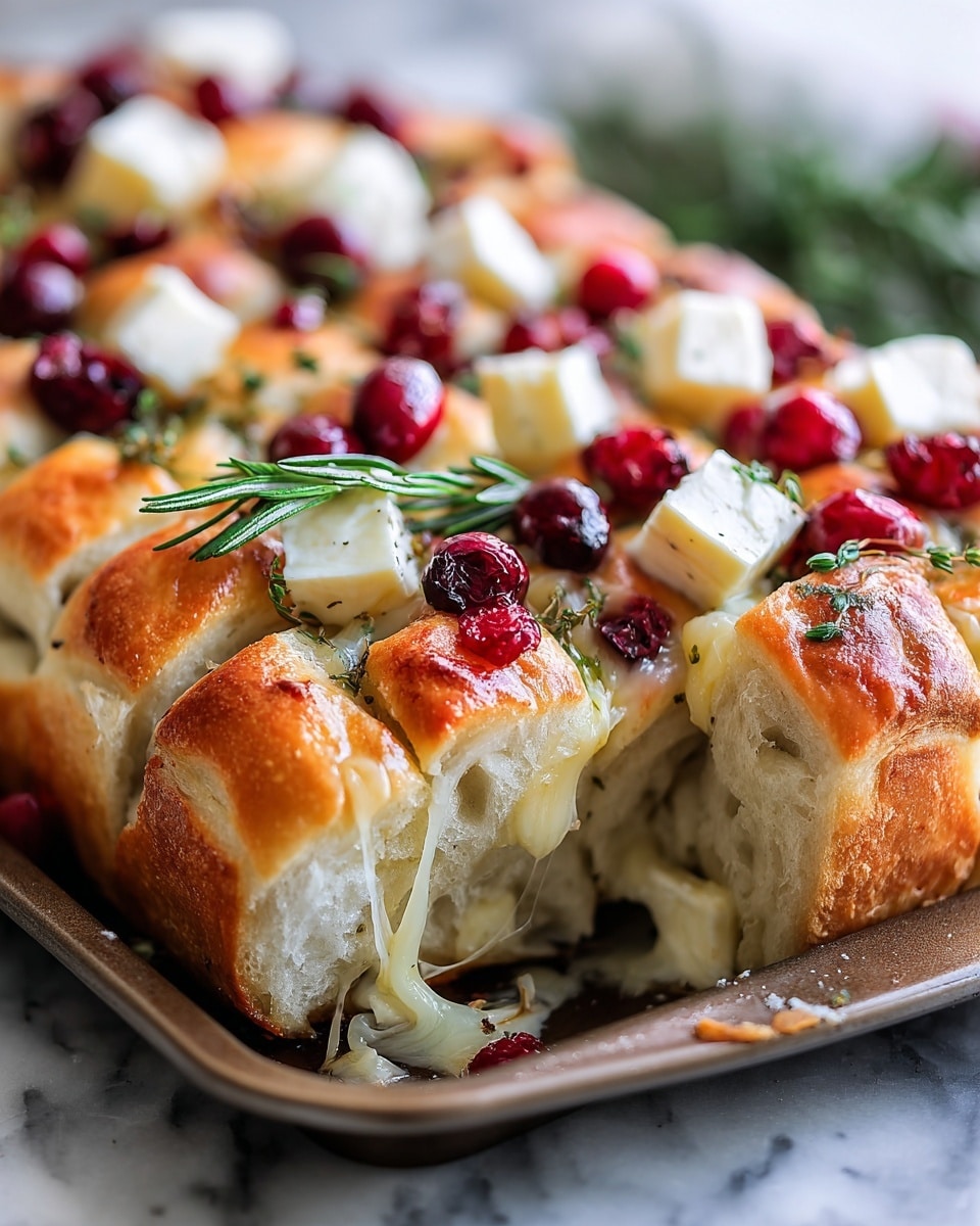 Cranberry Brie Sourdough Pull-Apart Bread Recipe - Recipe Image