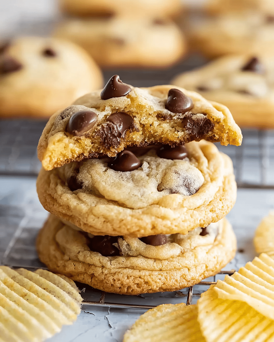 Potato Chip Cookies with Chocolate Chips Recipe - Recipe Image