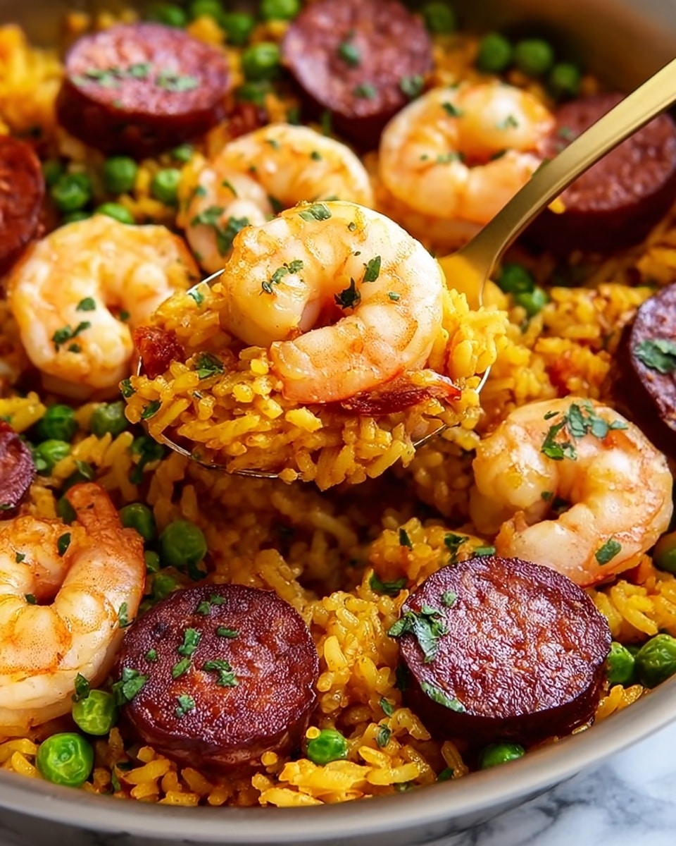 Weeknight Shrimp and Chorizo Paella Recipe - Recipe Image
