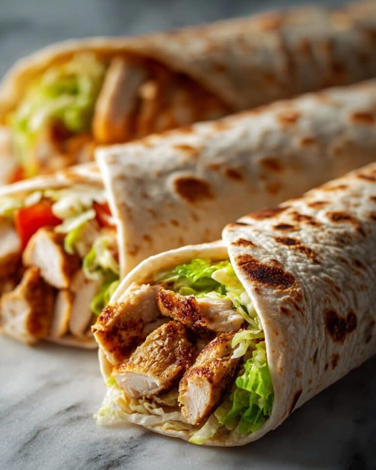 Cheesy Chicken Garlic Wraps Recipe