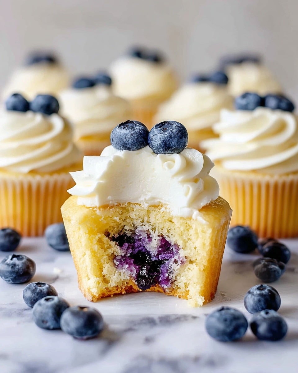 Lemon Blueberry Cupcakes Recipe - Recipe Image