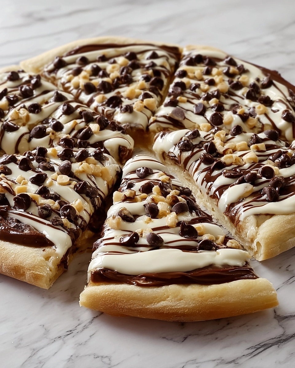 Chocolate Chip Dessert Pizza Recipe - Recipe Image