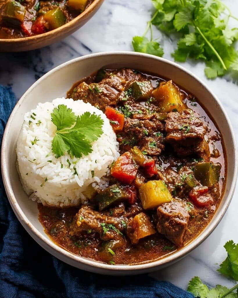 Persian Inspired Herb and Beef Stew with Rice Recipe