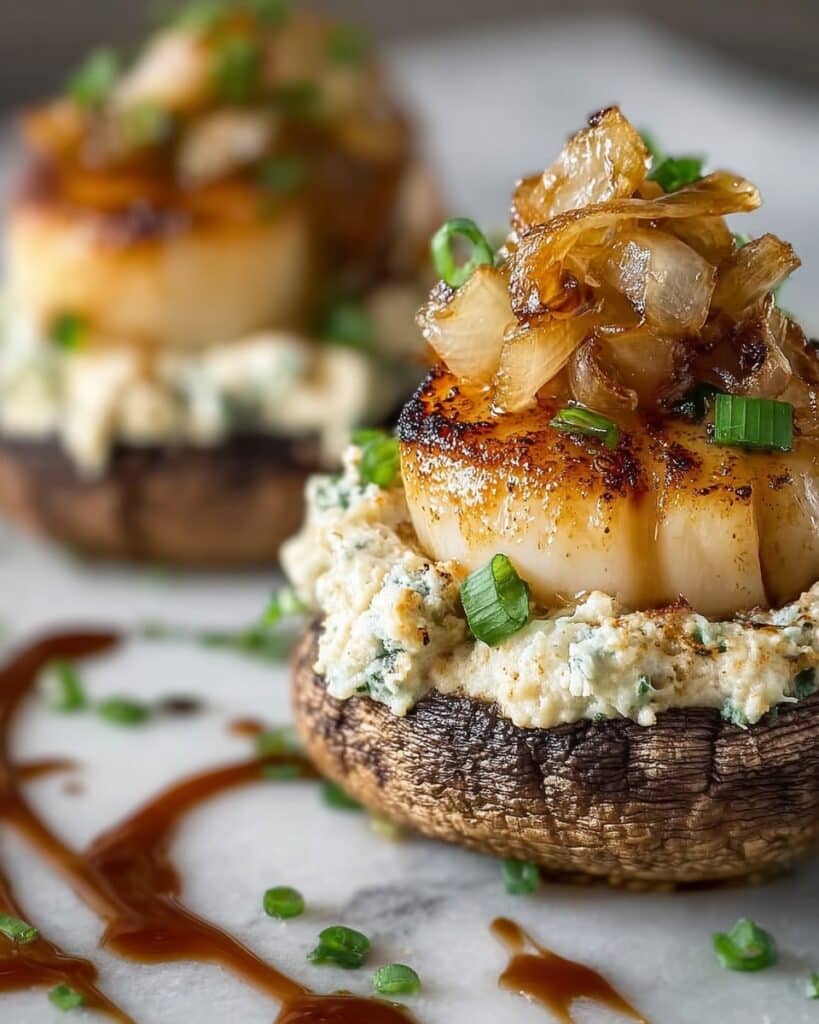 Creamy Garlic Crab-Stuffed Mushrooms Recipe