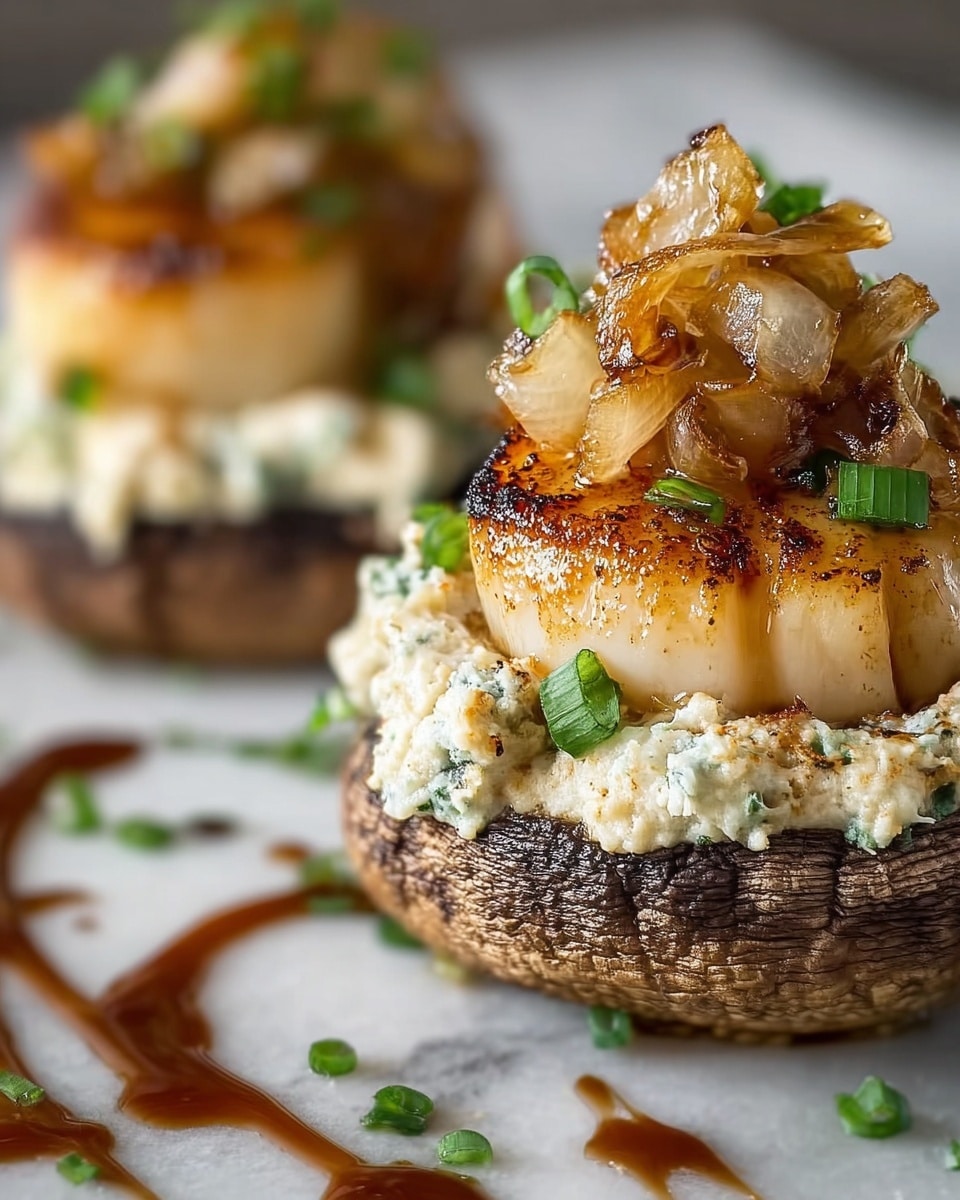 Creamy Garlic Crab-Stuffed Mushrooms Recipe - Recipe Image