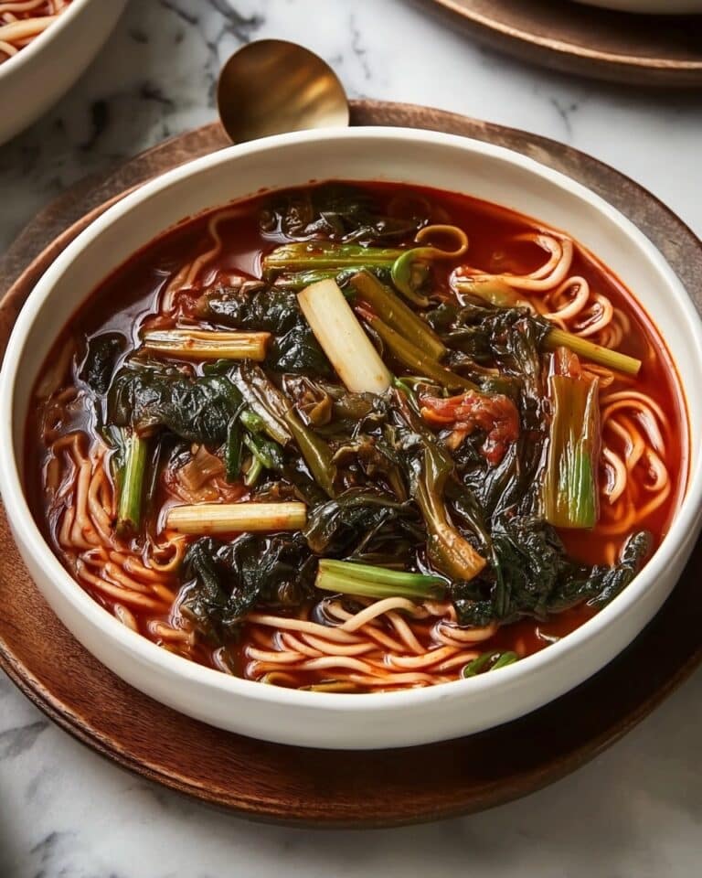 Spicy Korean Noodle Soup Recipe