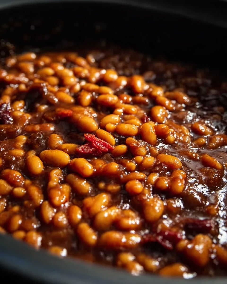 Saucy Smoky Baked Beans Recipe - Recipe Image