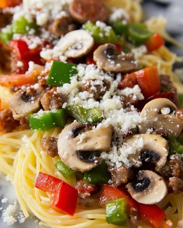 Pasta with Sausage, Peppers, and Onions Recipe