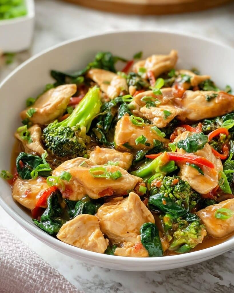 Garlic Chicken with Broccoli Recipe