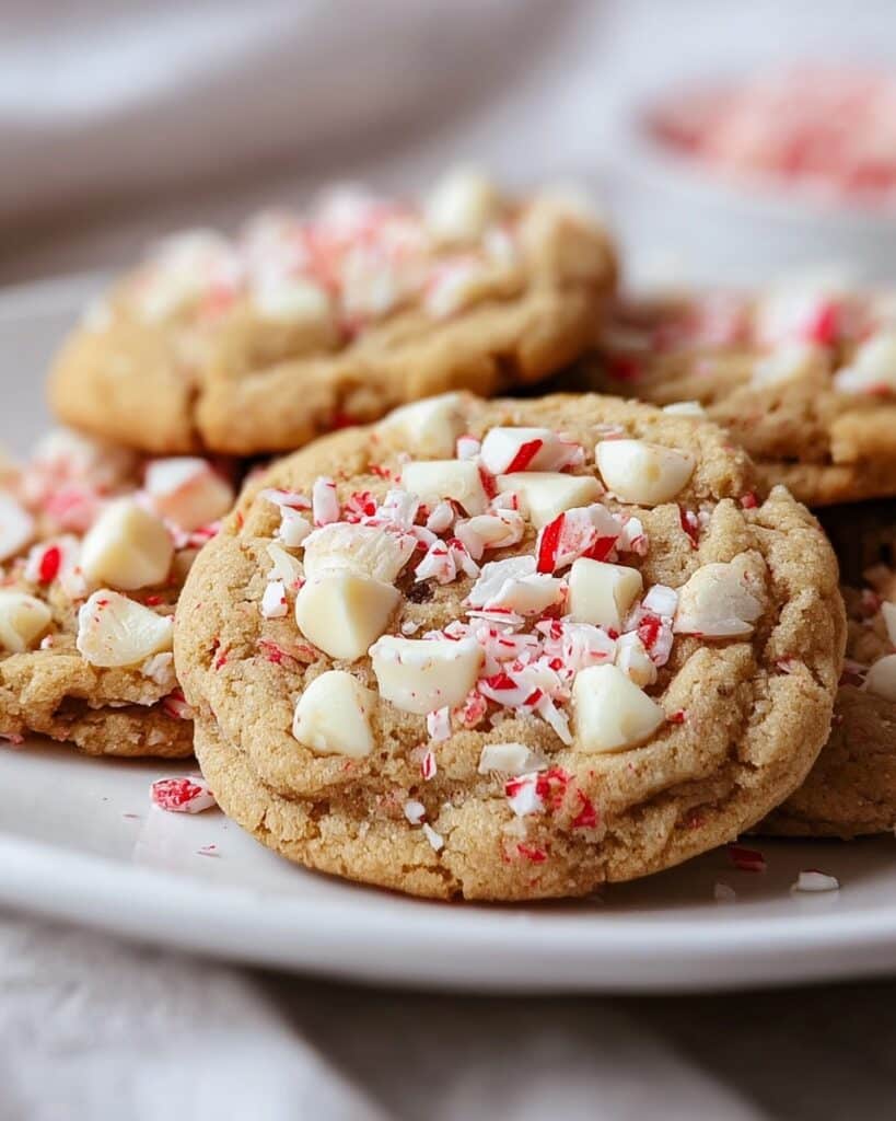 White Chocolate Peppermint Crunch Cookies Recipe