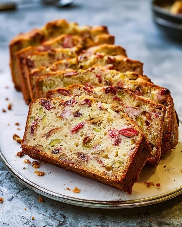 Healthy Rhubarb Whole Wheat Bread Recipe