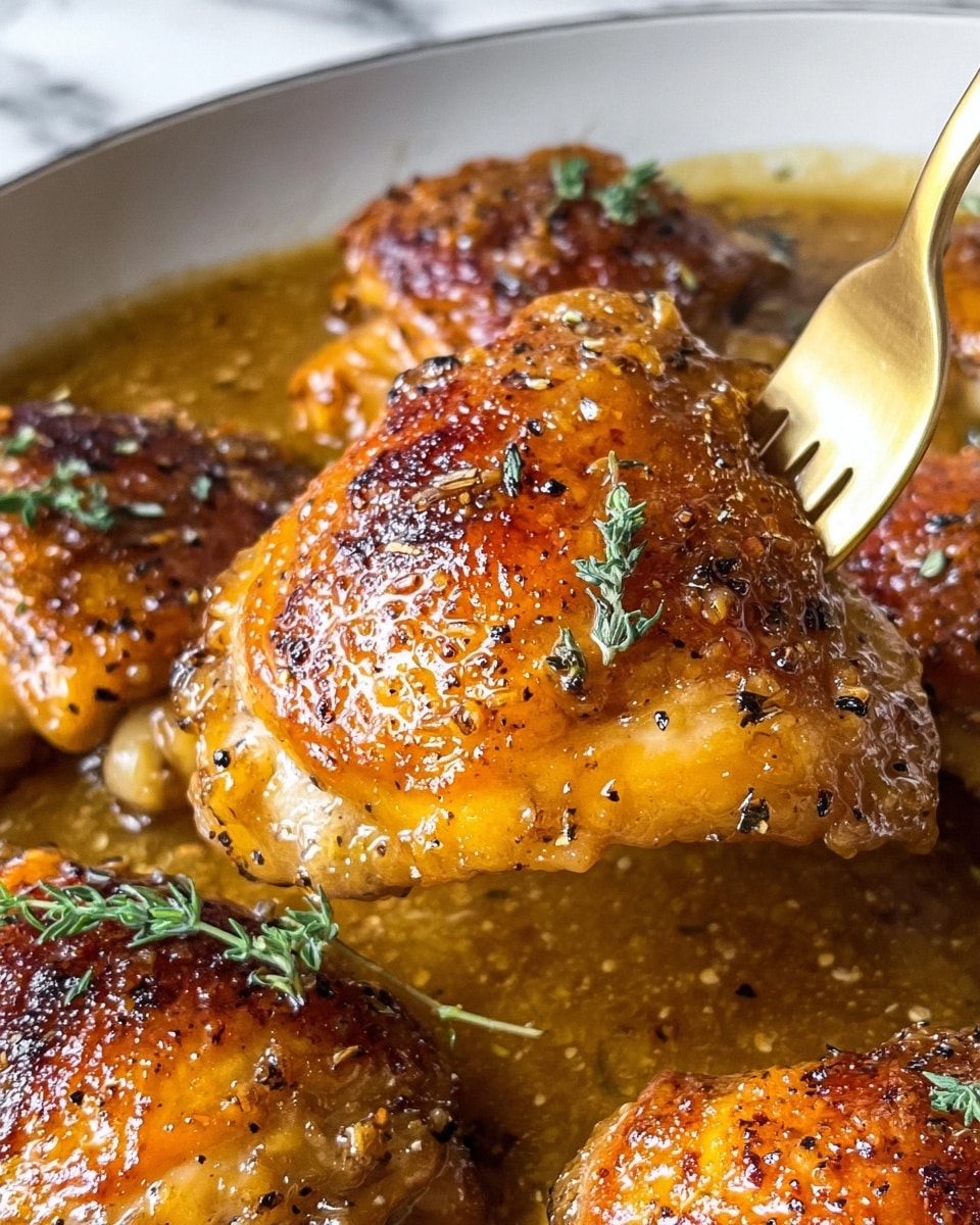 Honey Mustard Baked Chicken Thighs Recipe - Recipe Image