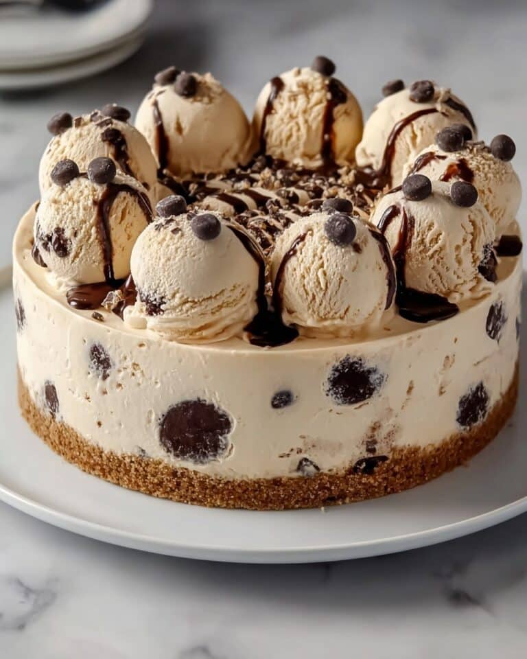 Chocolate Chip Cookie Dough Ice Cream Cake Recipe