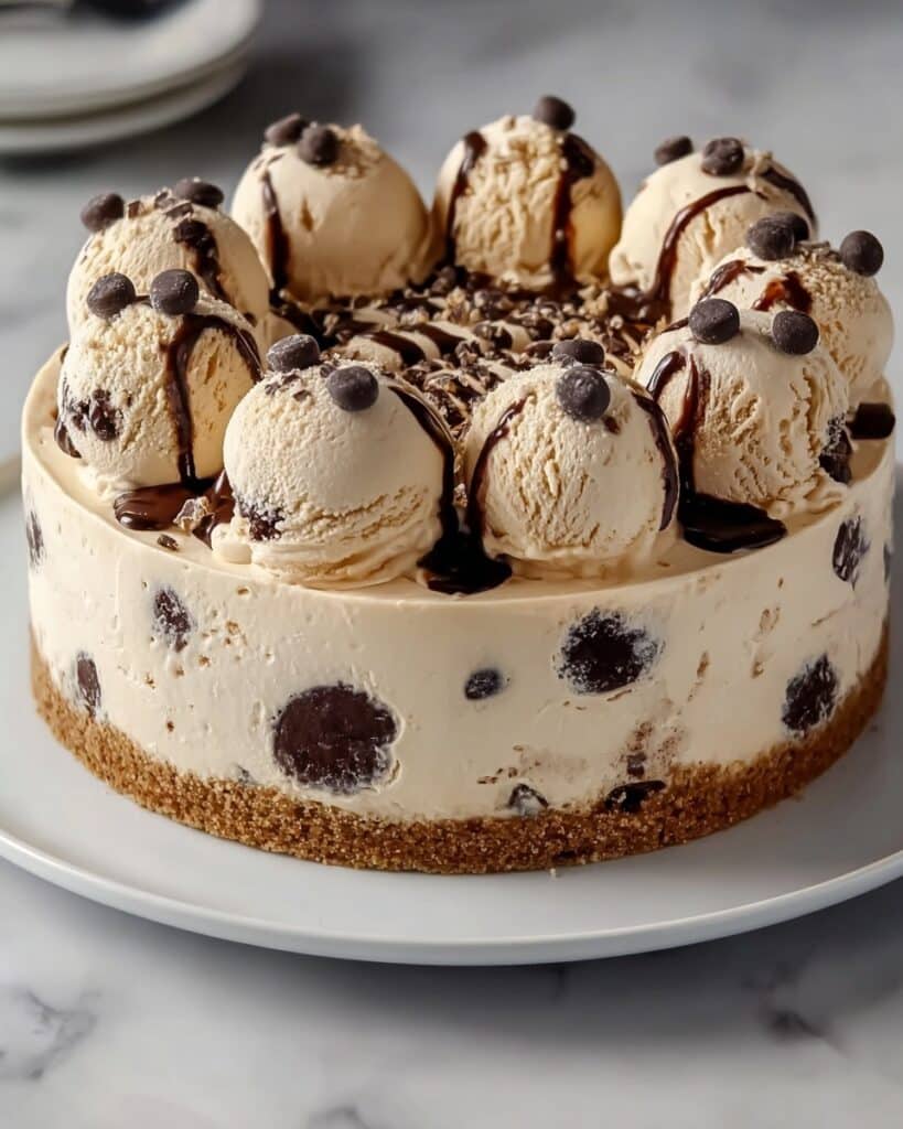 Chocolate Chip Cookie Dough Ice Cream Cake Recipe