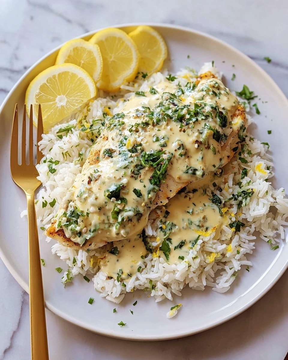 Creamy Lemon Garlic Herb Tilapia Recipe - Recipe Image
