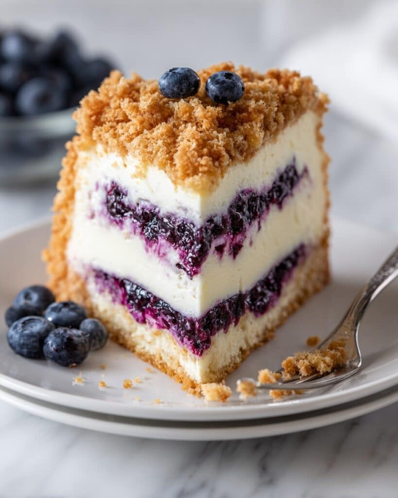 Blueberry Crumble Cheesecake Recipe