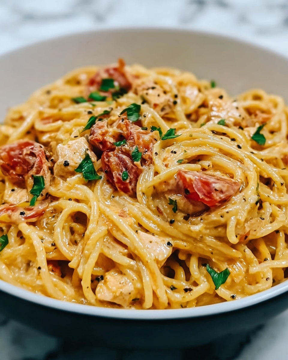 Easy Crockpot Chicken Spaghetti Recipe - Recipe Image