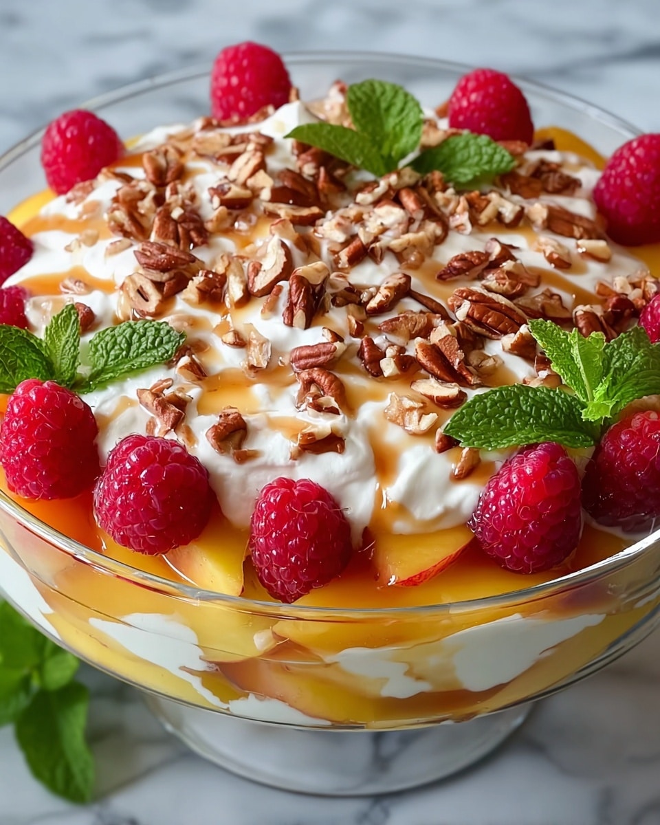 Millionaire Peach Salad Recipe - Recipe Image