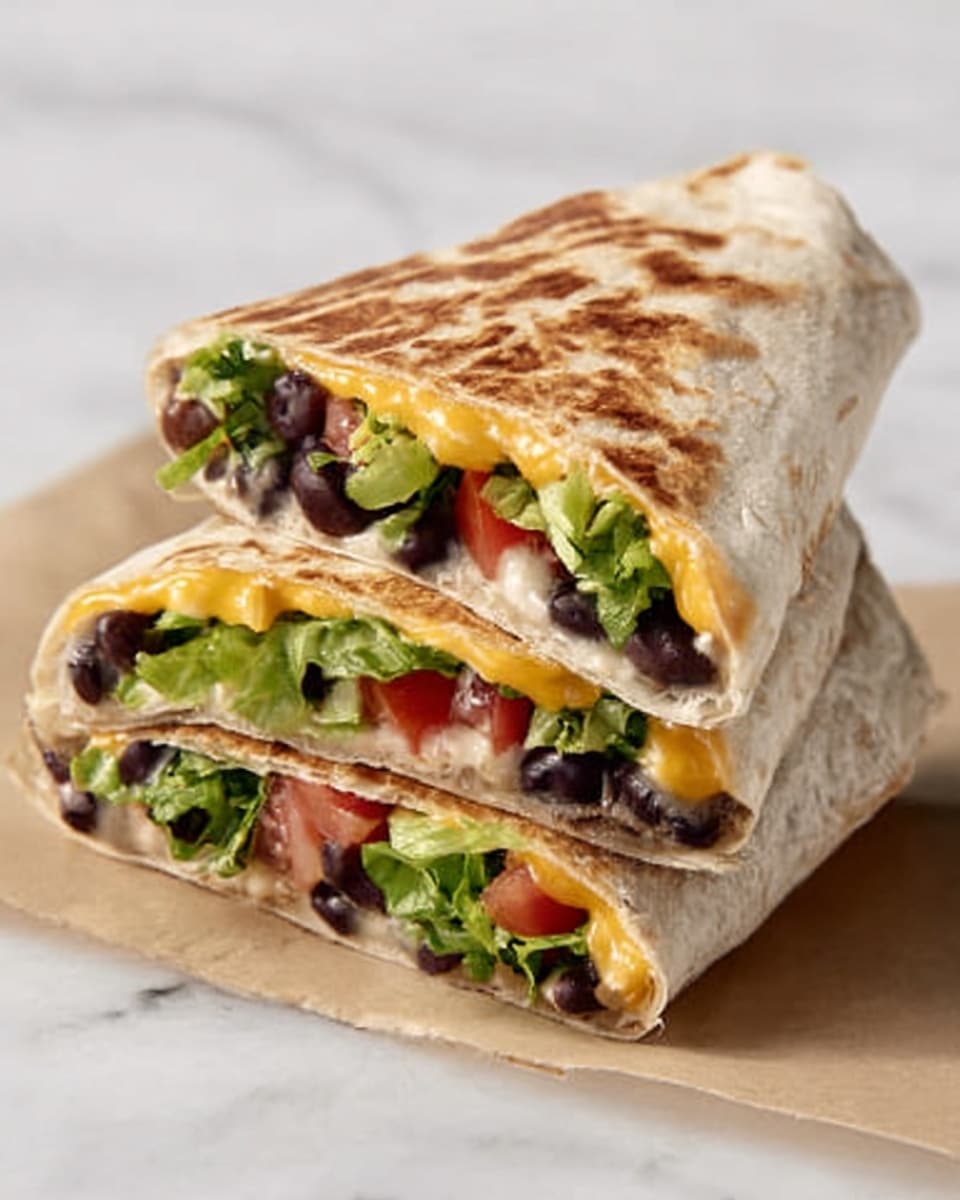 Black Bean Crunch Wrap Supreme Recipe - Recipe Image