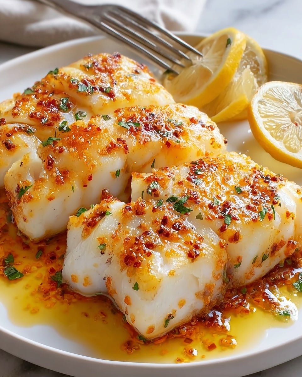 Lemon Butter Baked Cod Recipe - Recipe Image