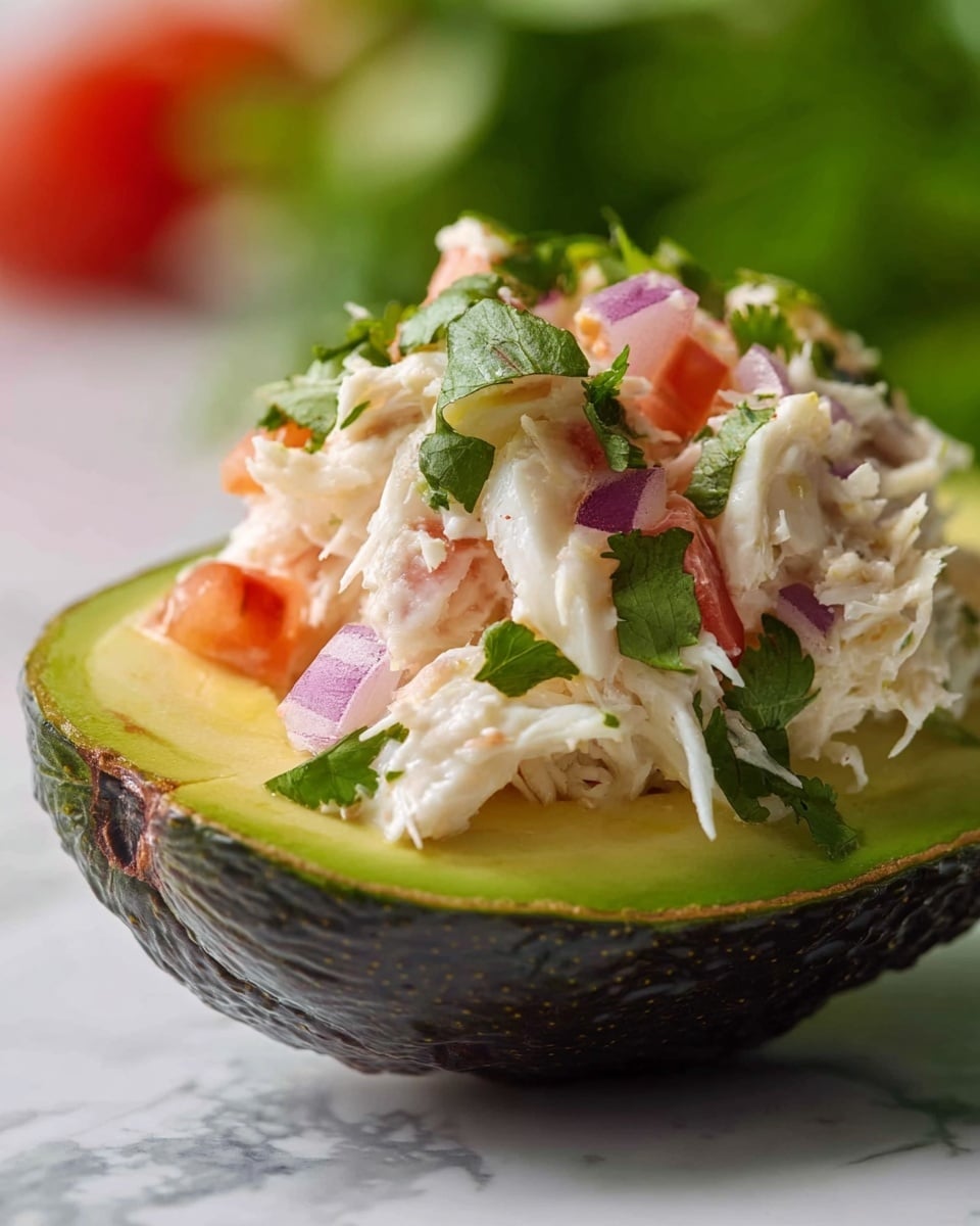 Crab Stuffed Avocados Recipe - Recipe Image