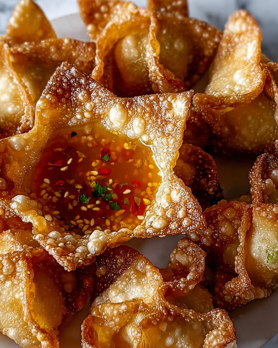 Crab Rangoons with Orange Sweet Chili Dipping Sauce Recipe - Recipe Image