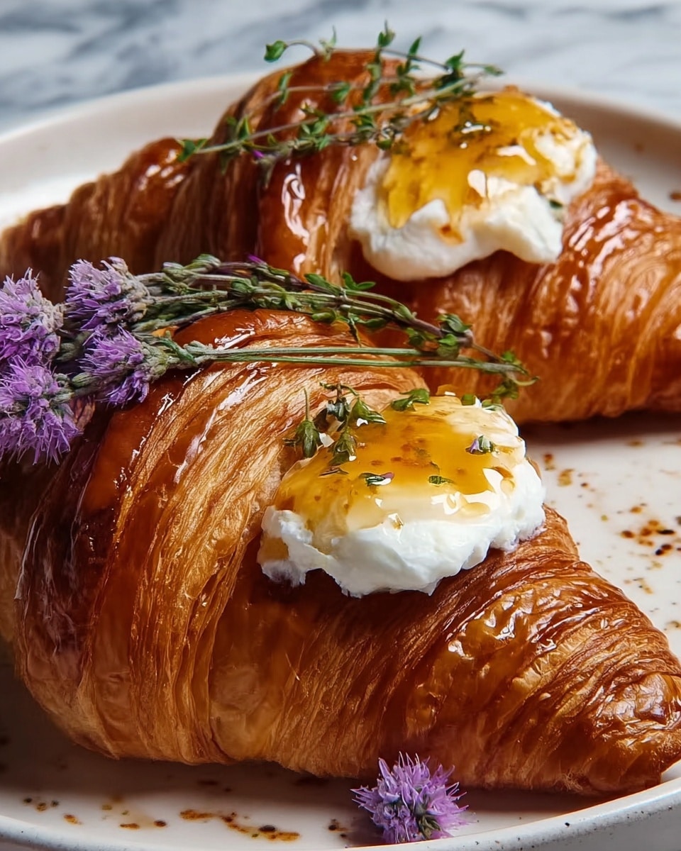 Whipped Ricotta & Burnt Honey Croissants Recipe - Recipe Image