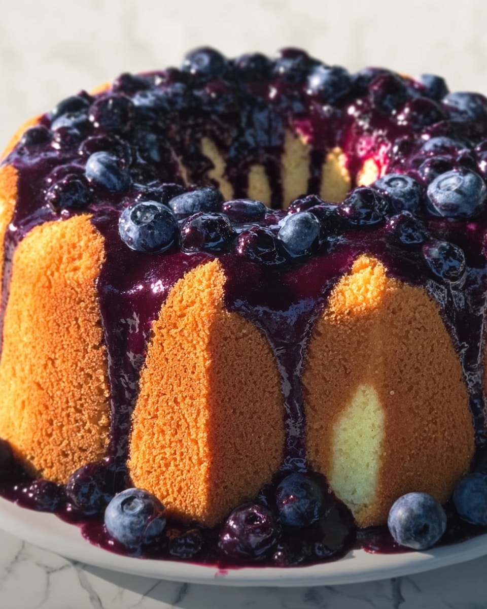 Sour Cream Blueberry Coffee Cake Recipe - Recipe Image
