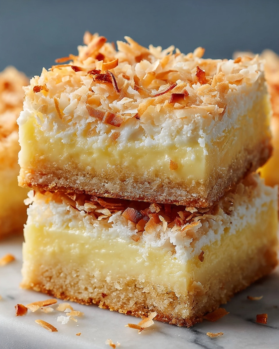 Buttery Coconut Bars Recipe - Recipe Image