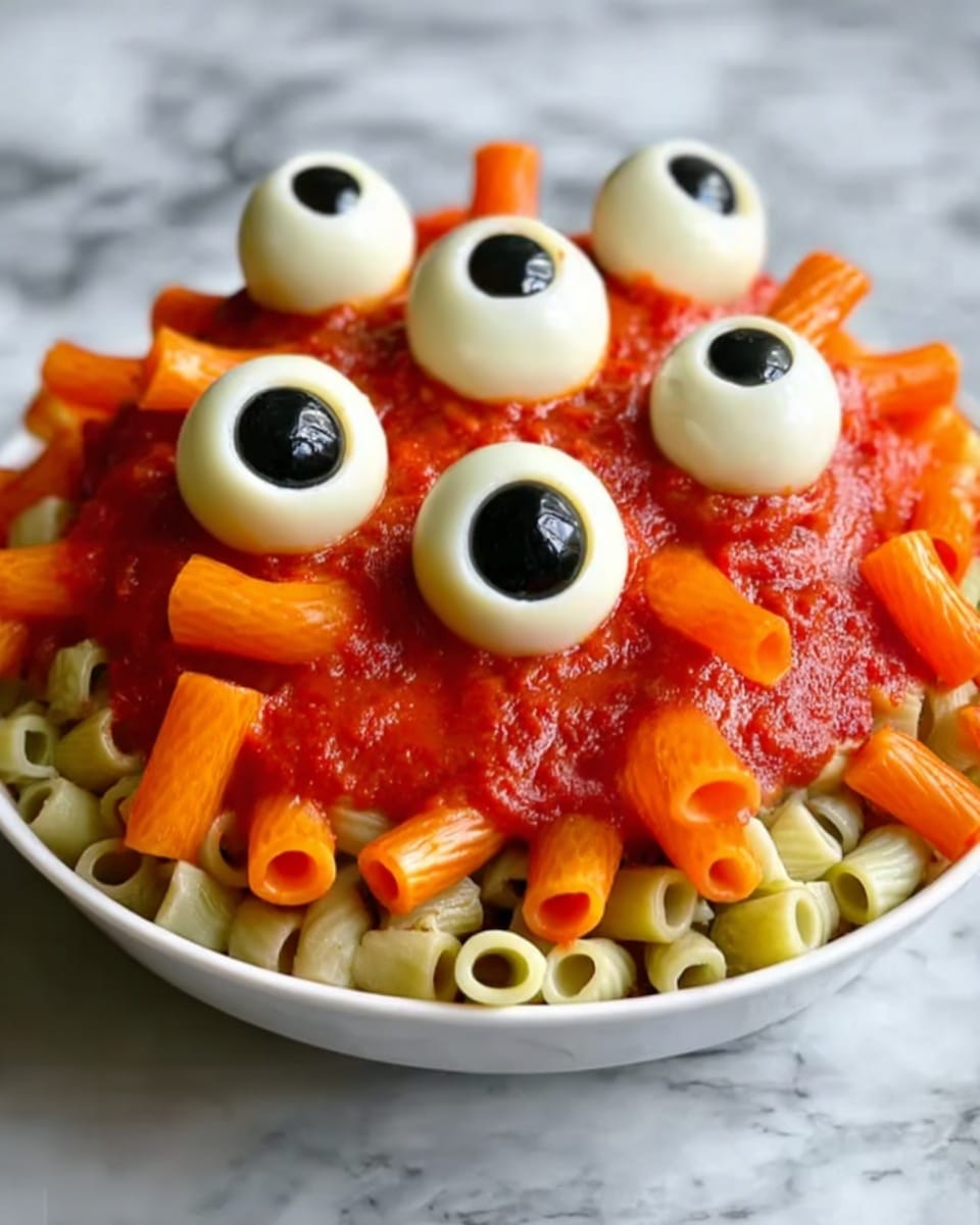 Eyeball Pasta Recipe - Recipe Image