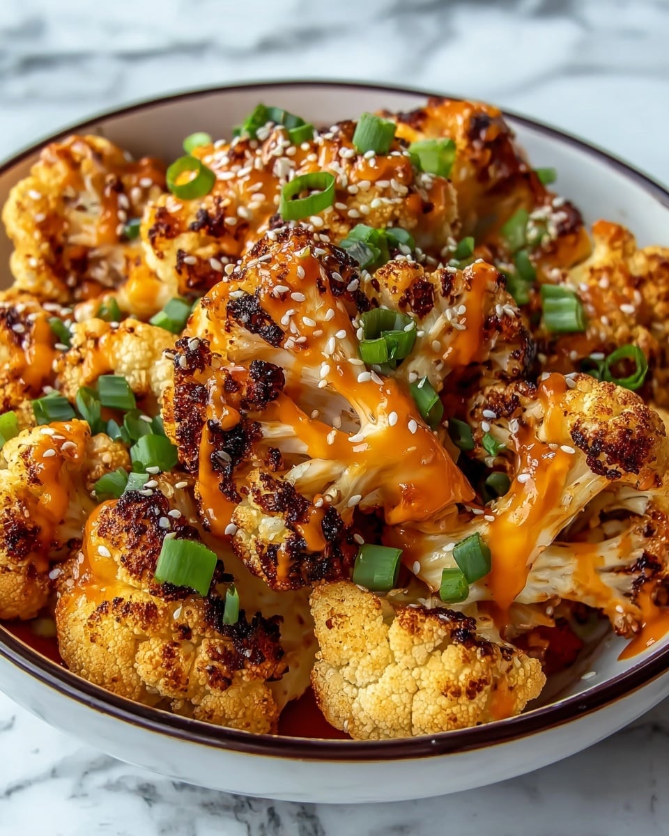Sweet and Spicy Baked Cauliflower Recipe - Recipe Image