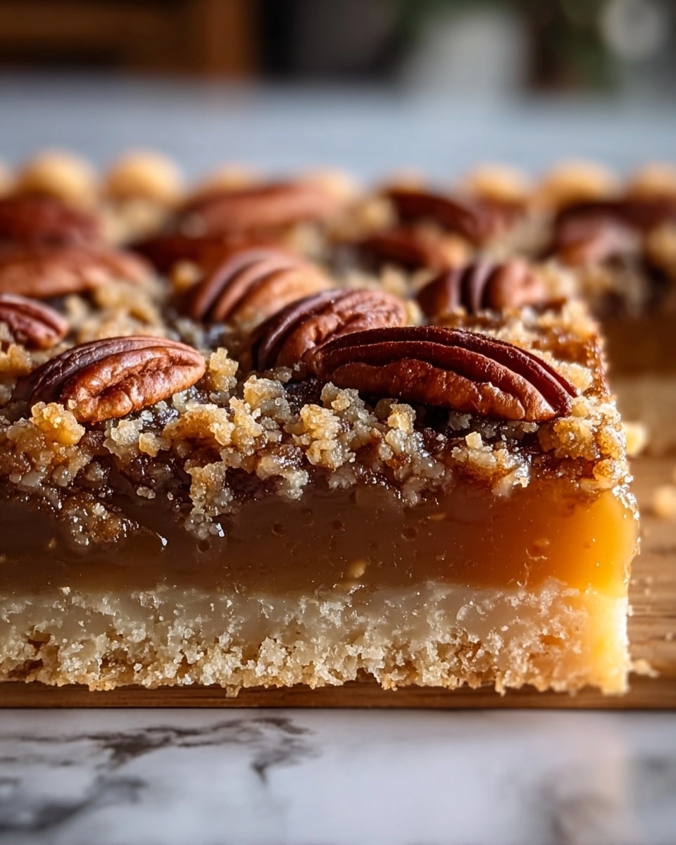 Lazy Girl Pecan Pie Bars Recipe - Recipe Image