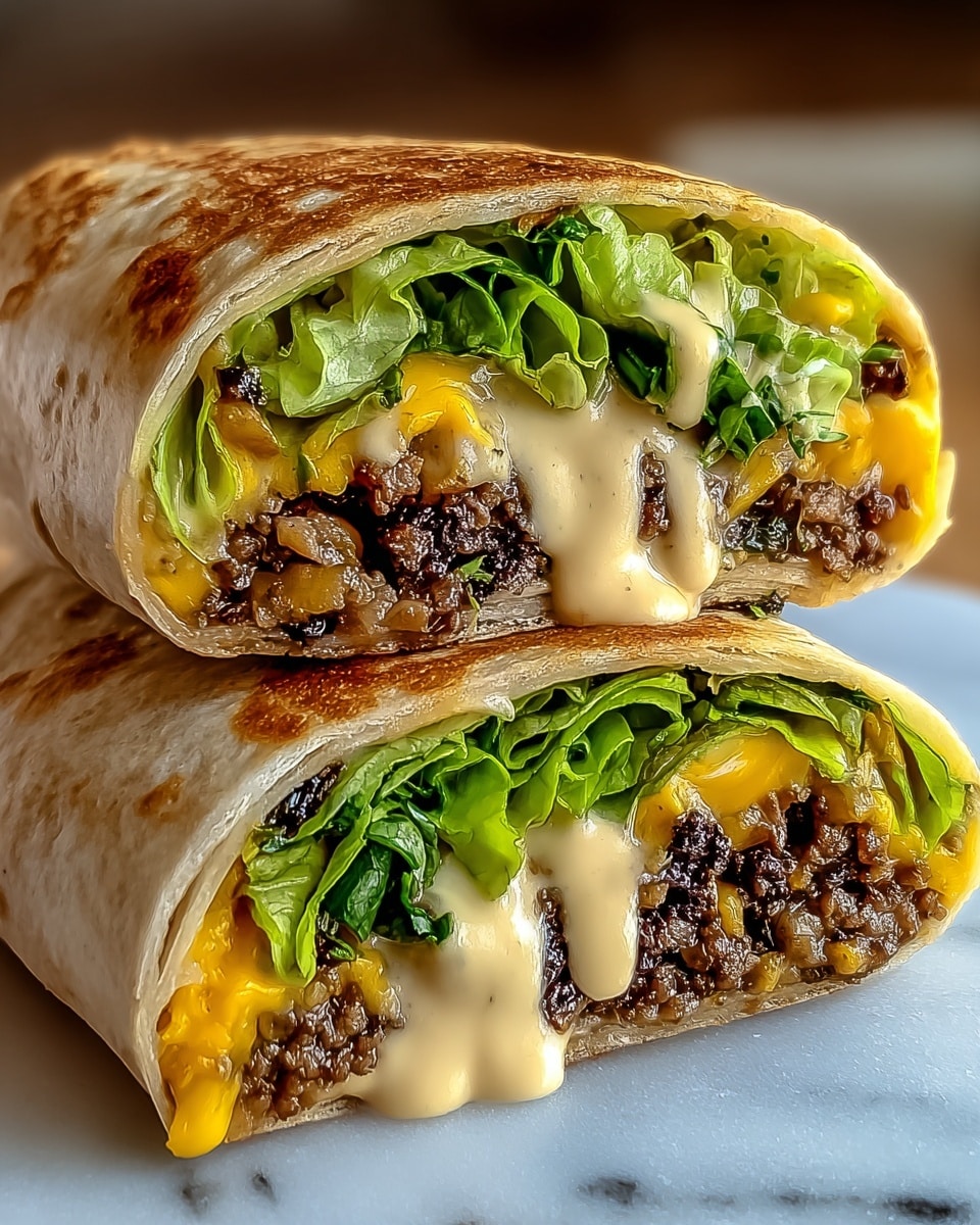 Homemade Big Mac Wraps Recipe - Recipe Image