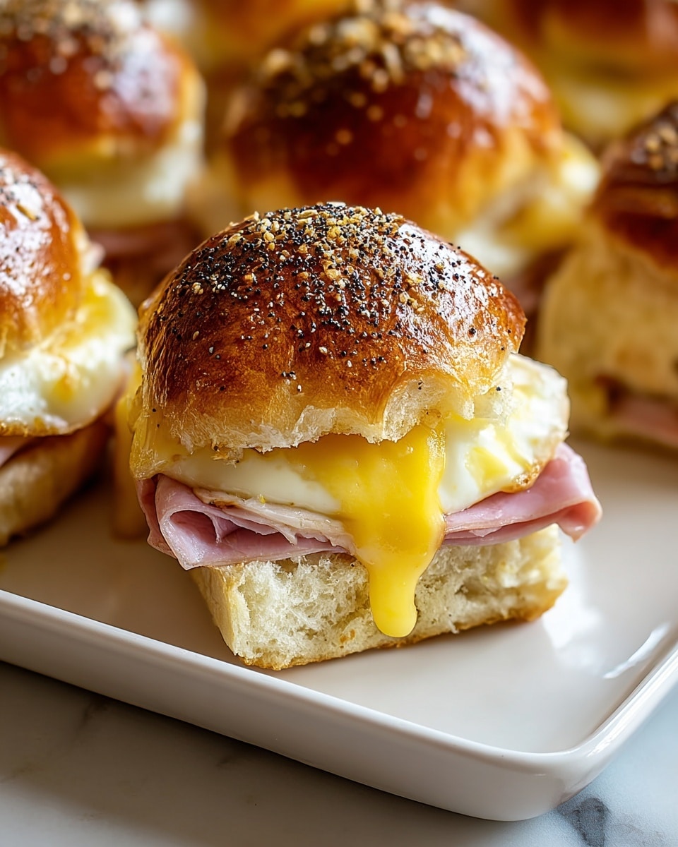 Leftover Ham and Cheese Sliders Recipe - Recipe Image