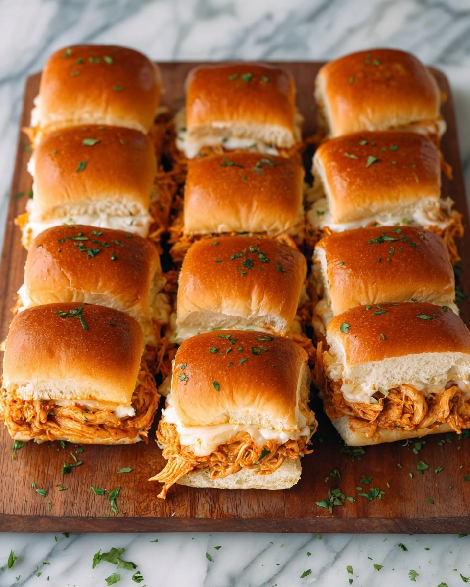 Cheesy BBQ Chicken Sliders Recipe - Recipe Image