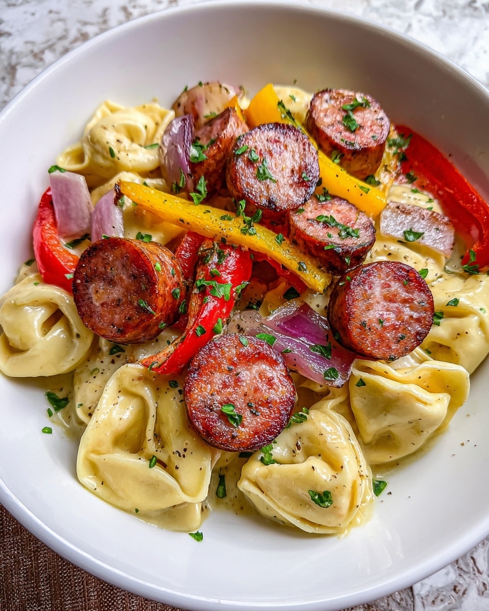 Grilled Kielbasa Tortellini Recipe - Recipe Image
