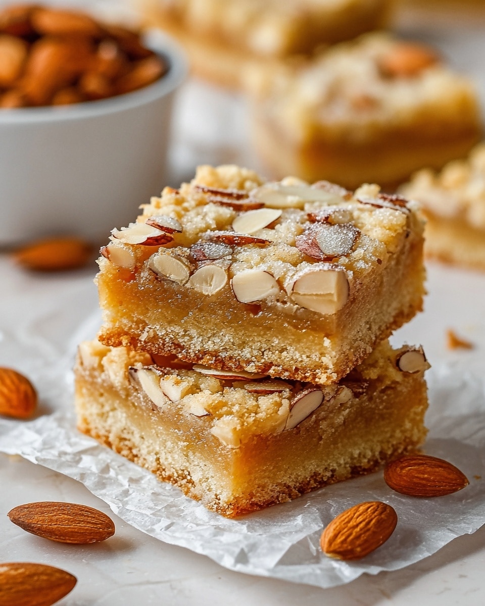 Vegan Almond Croissant Cookie Bars Recipe - Recipe Image