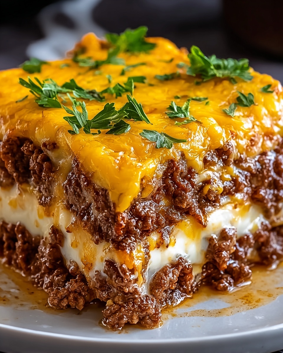Cheesy Loaded Meatloaf Casserole Recipe - Recipe Image