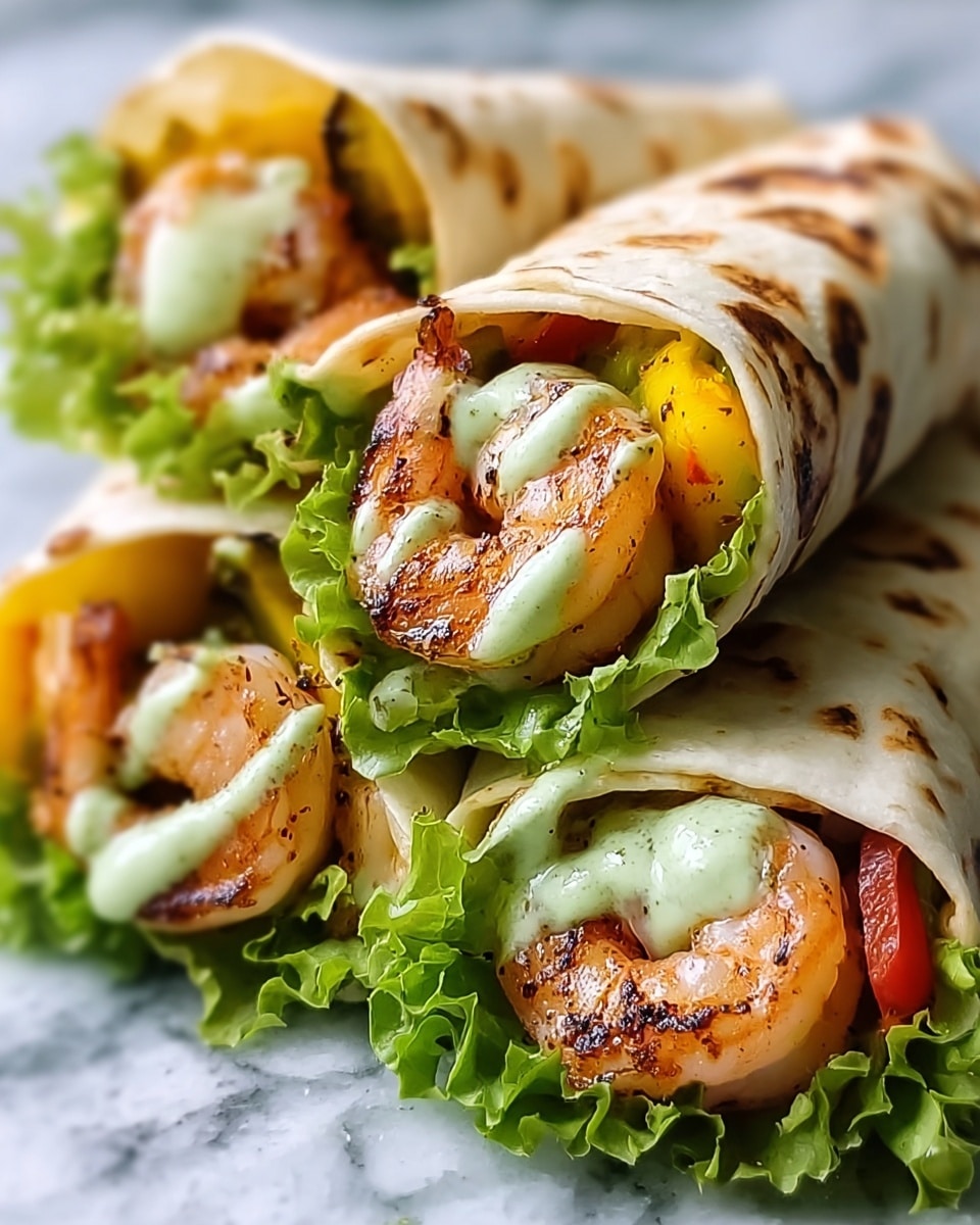 Caesar Shrimp Wraps Recipe - Recipe Image