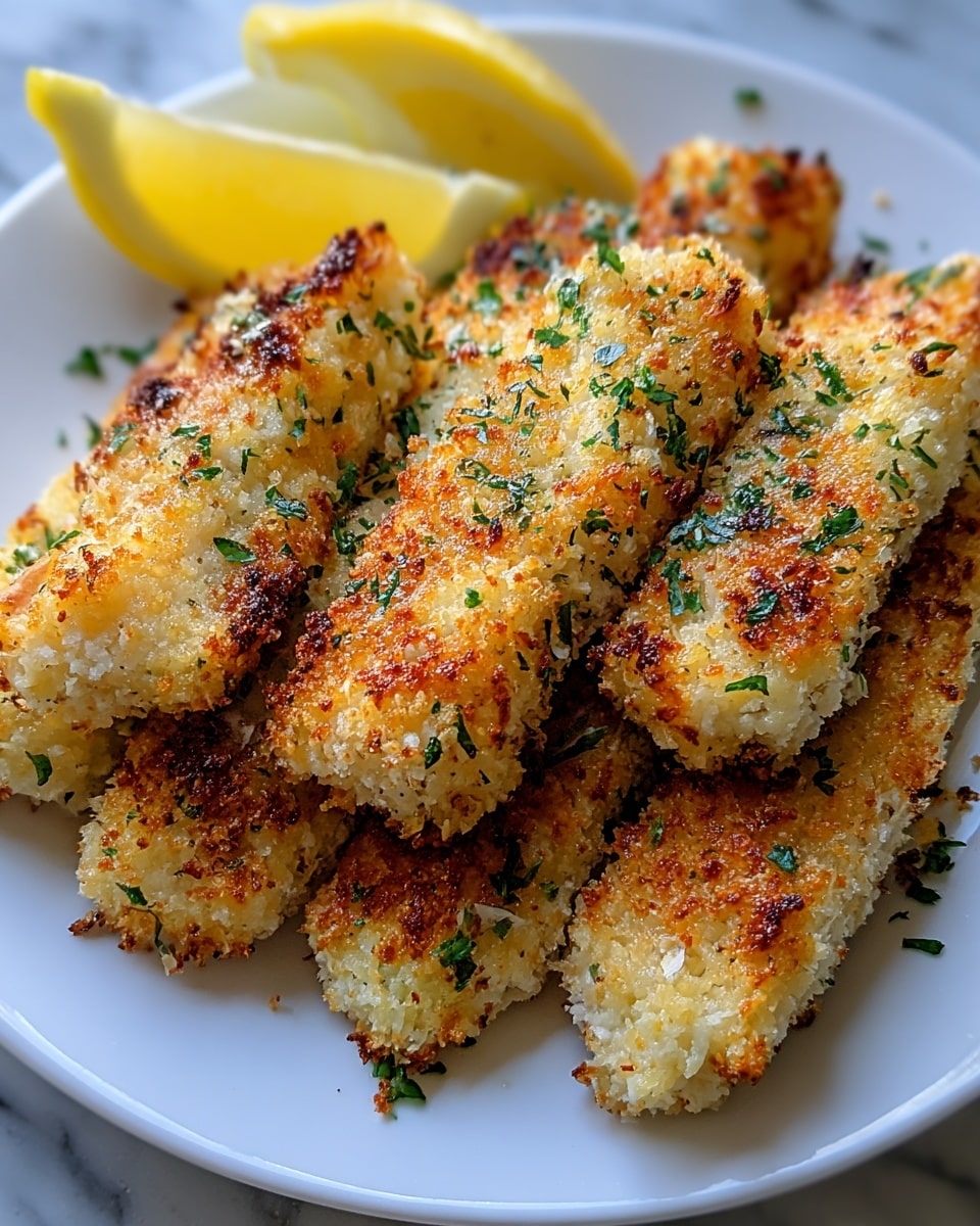 Lemon Garlic Parmesan Chicken Tenders Recipe - Recipe Image