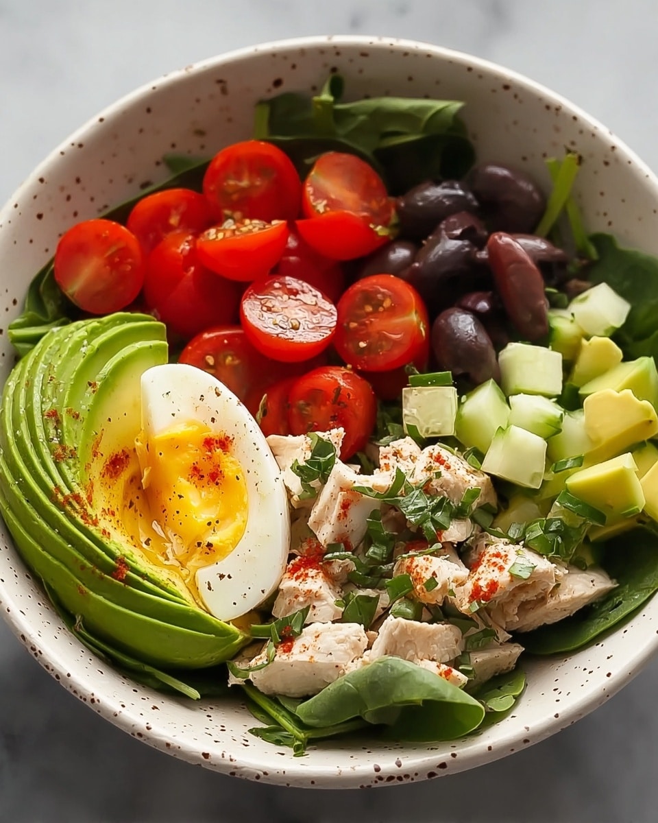 High-Protein Avocado Chicken Salad with Egg Recipe - Recipe Image