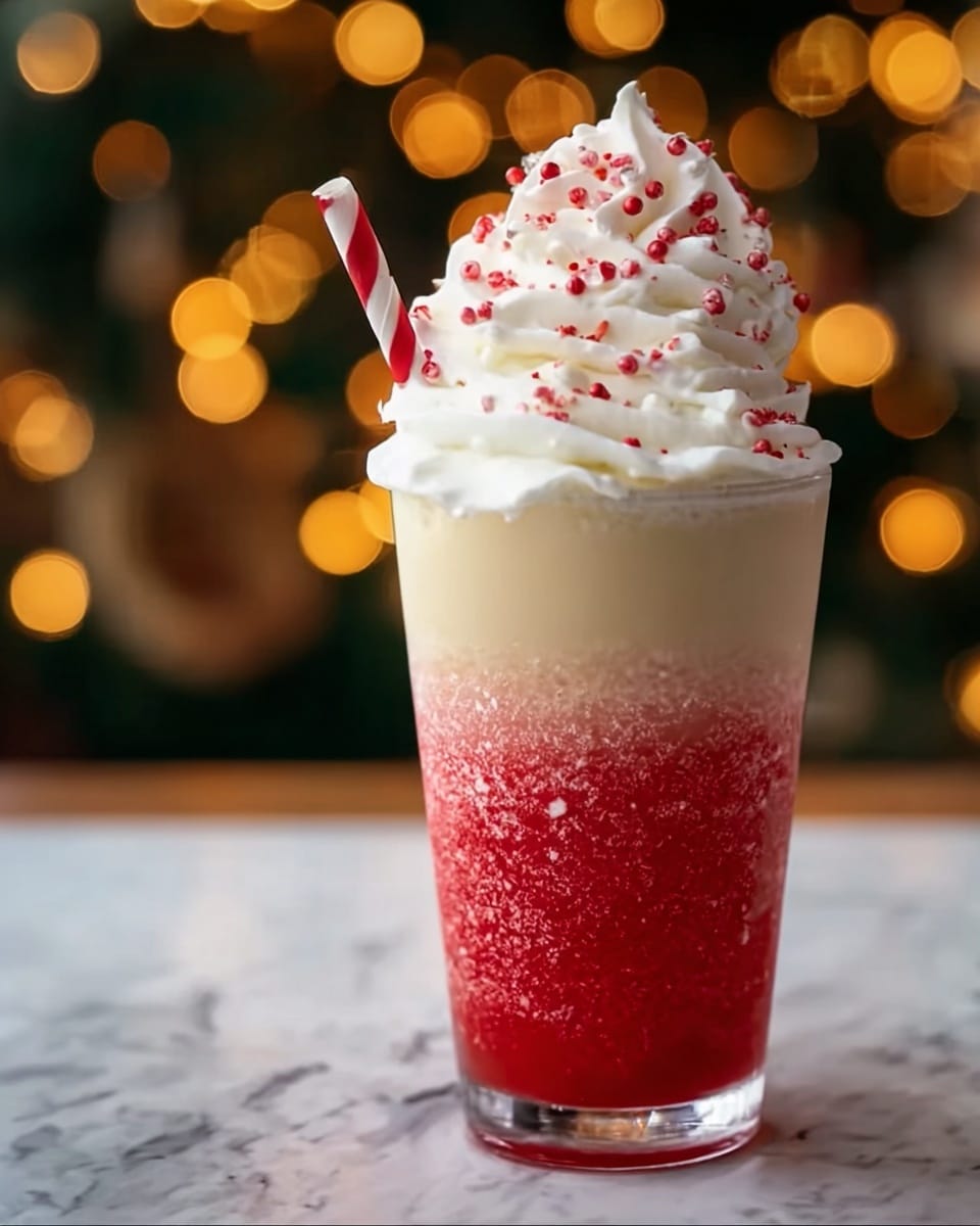 Santa Claus Peppermint Mocha Frappuccino Recipe - Recipe Image