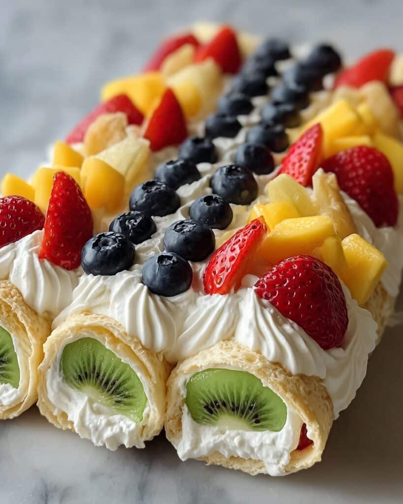 Creamy Cheesecake with Fresh Fruit Salad Recipe
