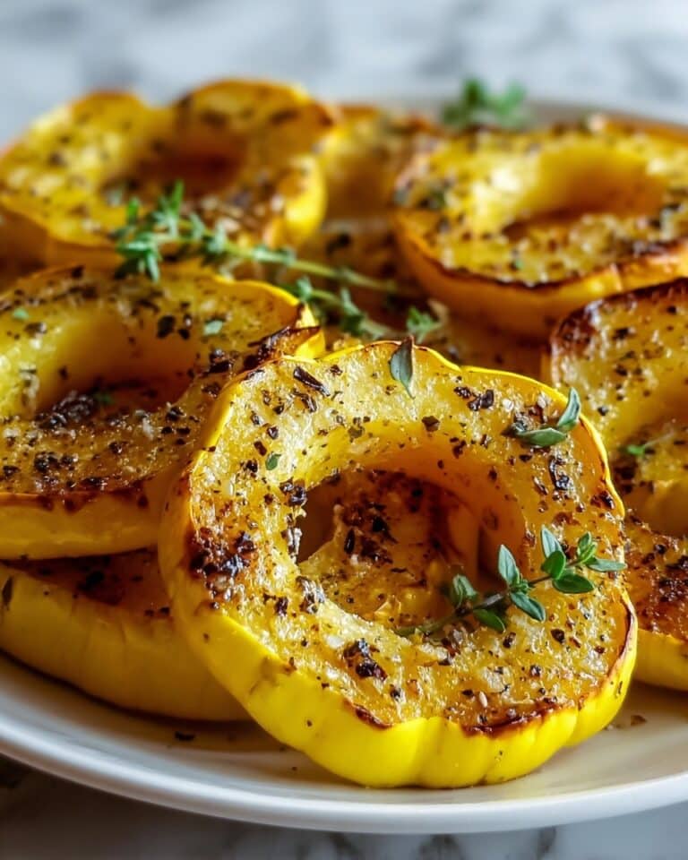 Roasted Delicata Squash with Sage and Parmesan Recipe