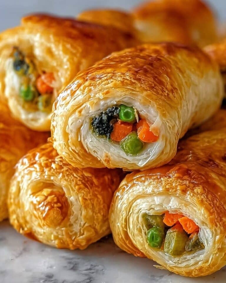 Cheesy Baked Vegetable Rolls Recipe