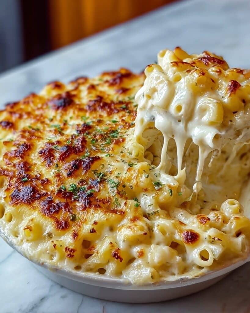 Four Cheese Baked Macaroni Recipe