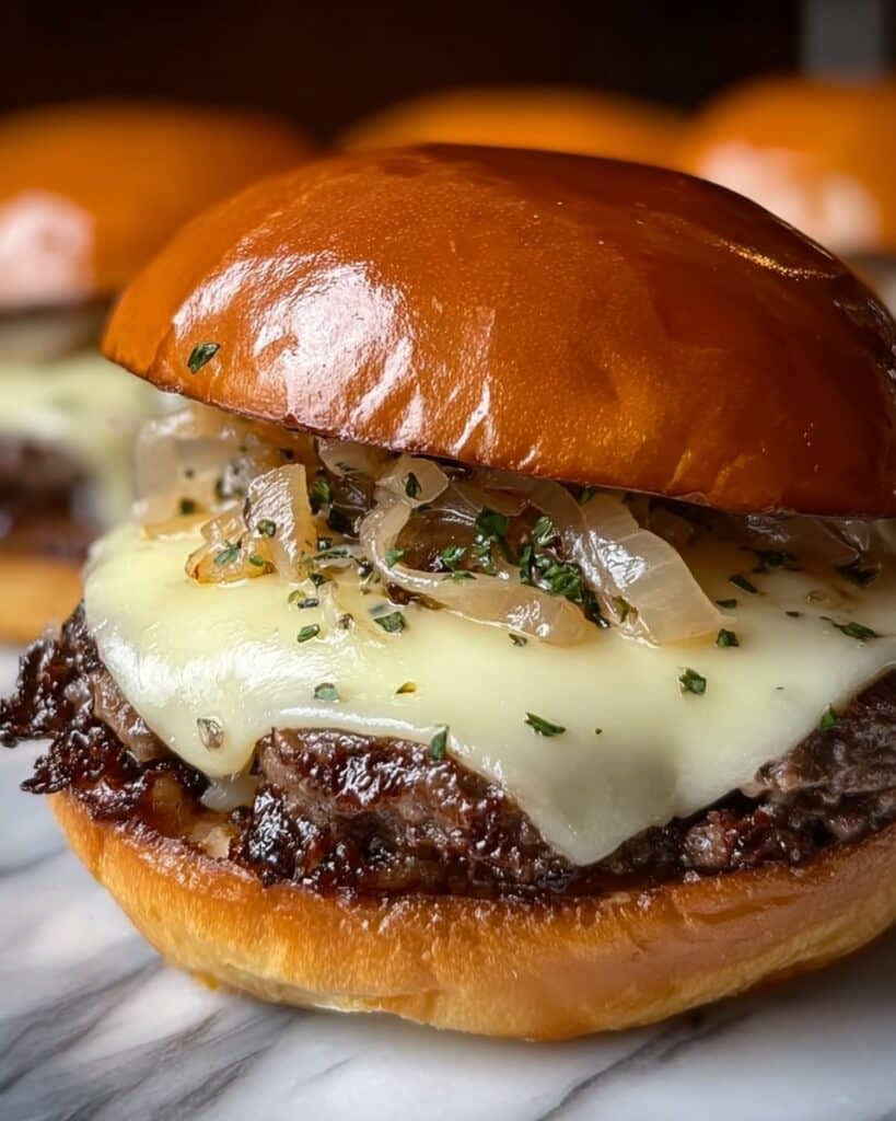 French Onion Soup Burgers Recipe