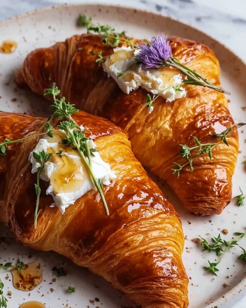 Whipped Ricotta & Burnt Honey Croissants Recipe