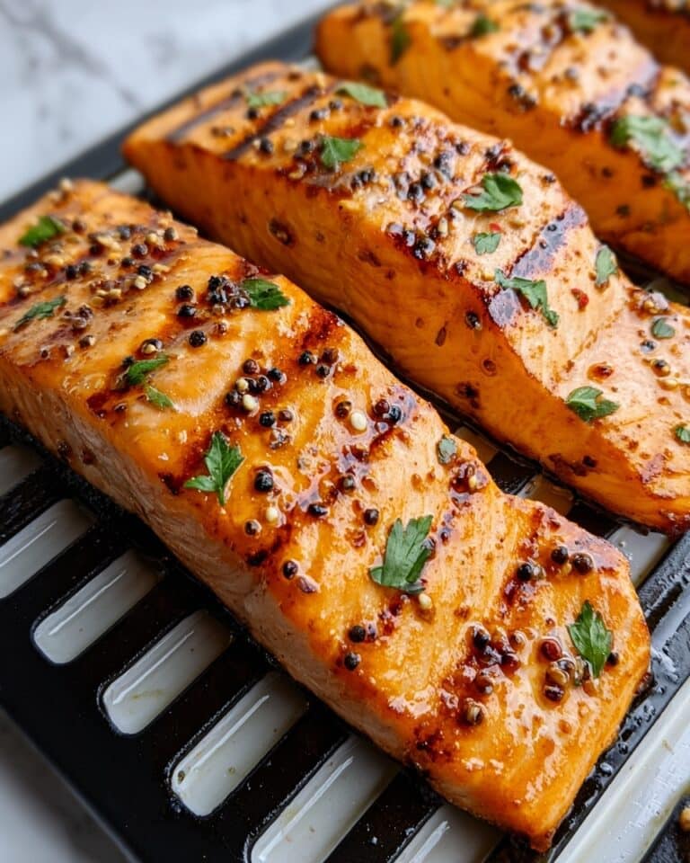 Air Fryer Honey Mustard Glazed Salmon Recipe